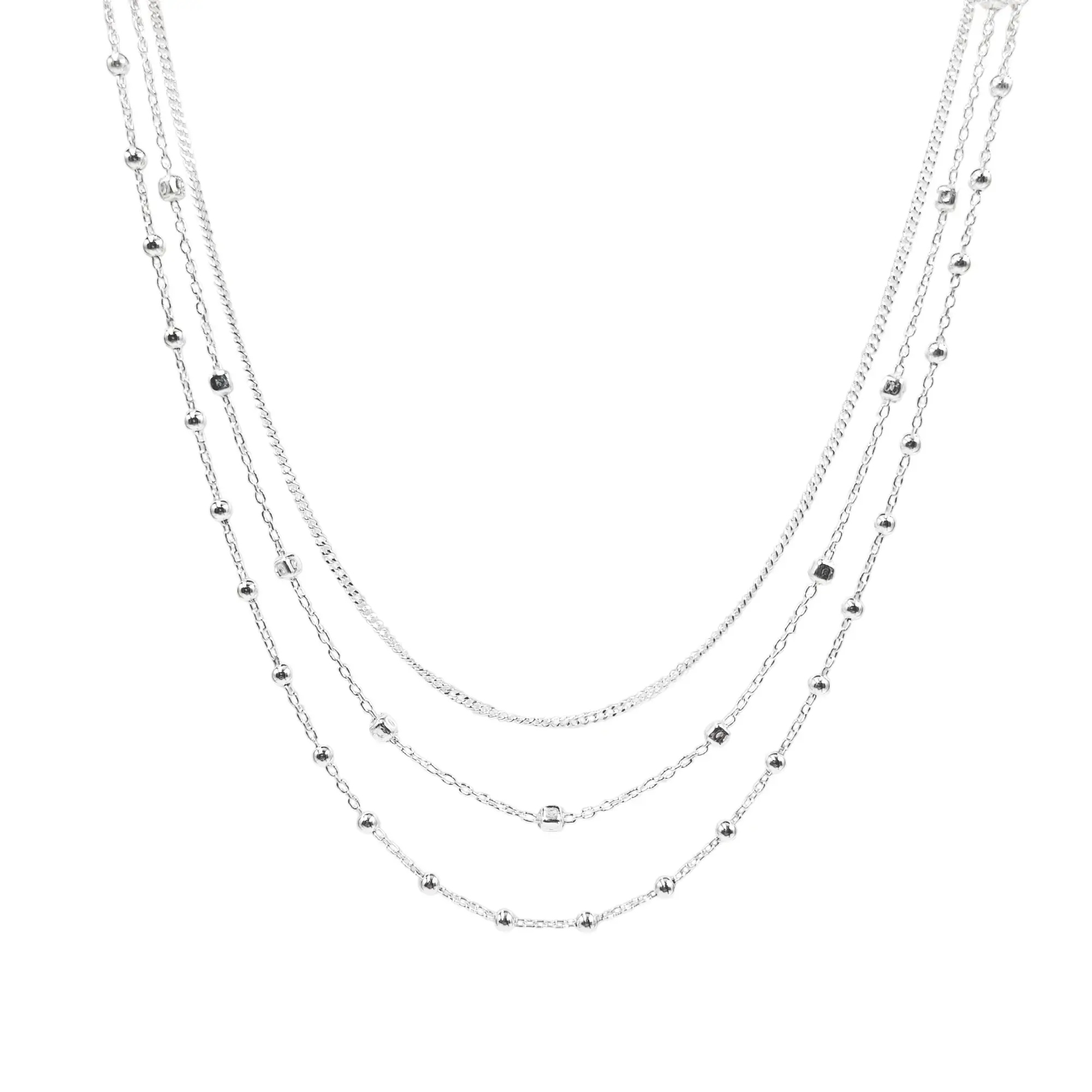 CONJUNTO MULTIHILO BOLAS CUBIC / PLATA