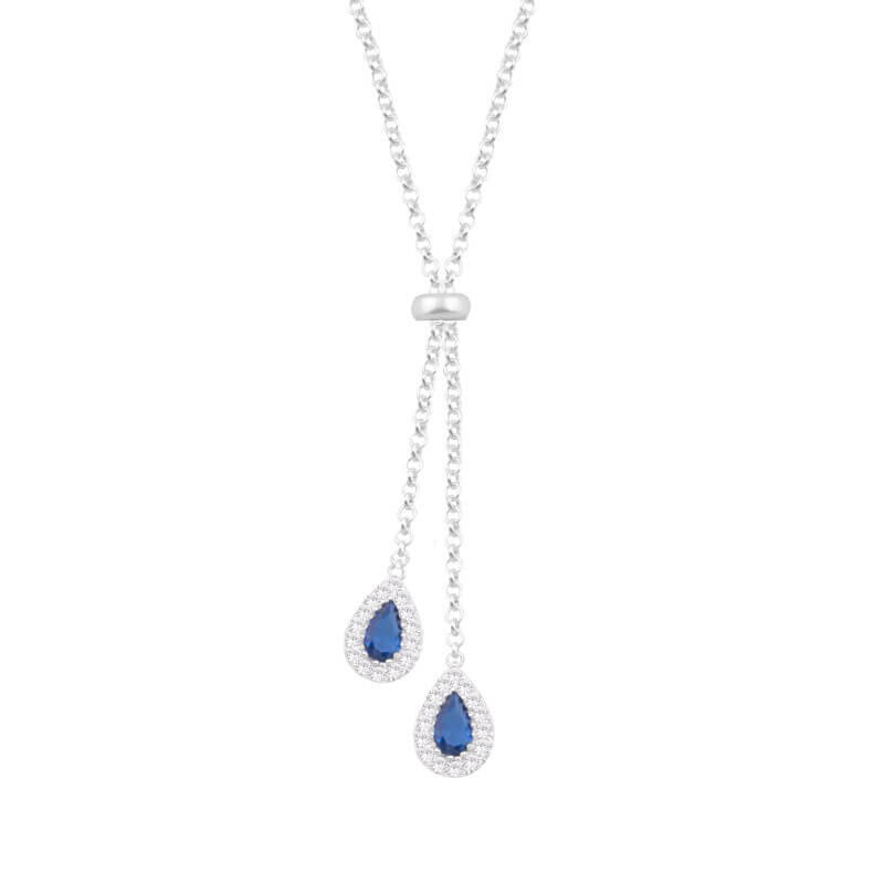 CONJUNTO CORBATERO GOTAS CUBIC / PLATA