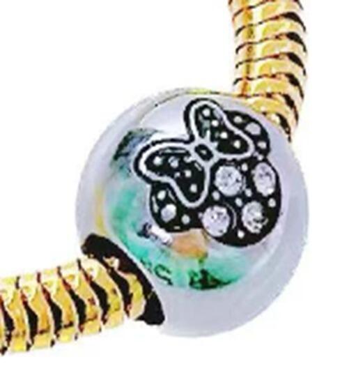 DIJE CHARM MINNIE CUBIC / ACERO