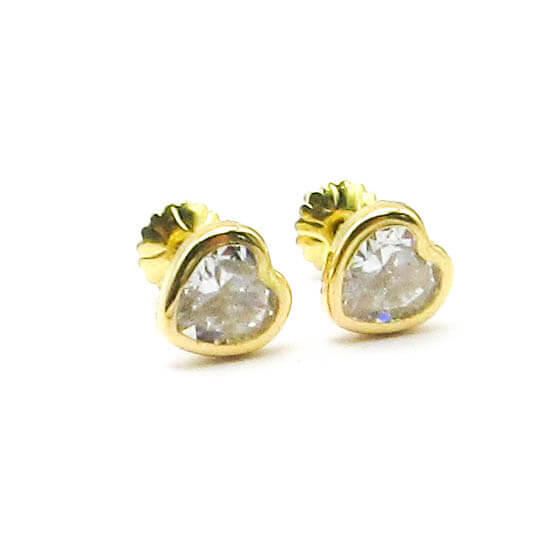 AROS CUBIC CORAZON 5MM /O.AMARILLO