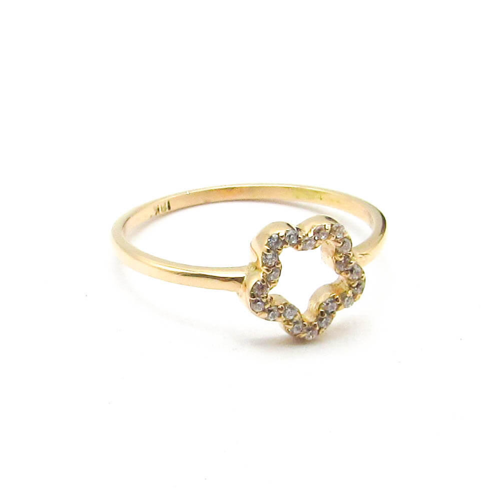 ANILLO ESTRELLA CUBICS 937 /O.ROJO