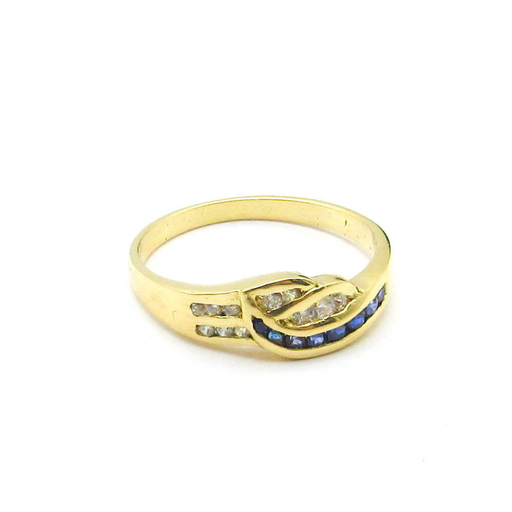 ANILLO ONDAS CUBICS 272 /O.AMARILLO