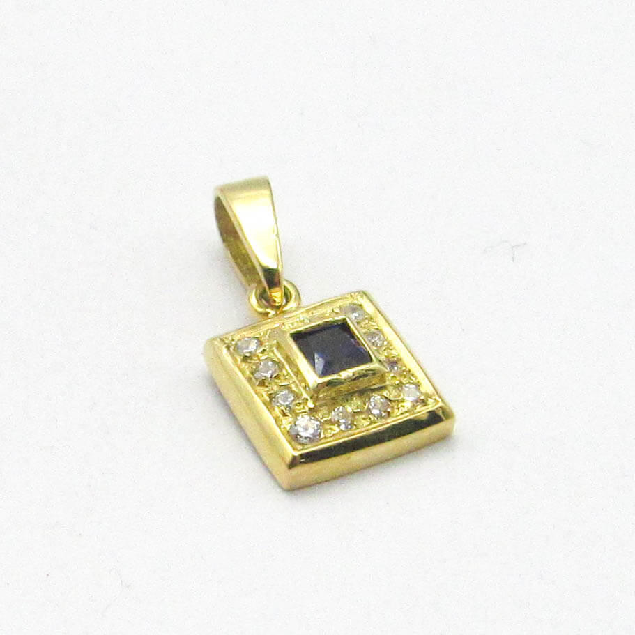 DIJE 9X9MM CUBICS 2030 /O.AMARILLO