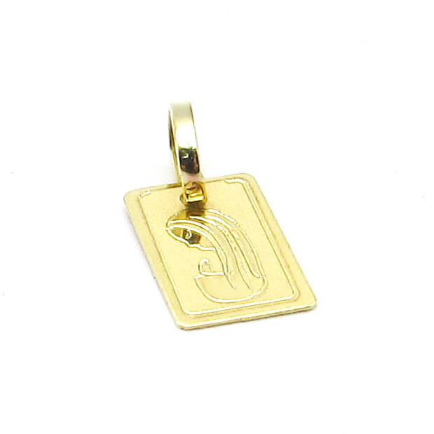 MEDALLA VIRGEN NIÑA 7x10MM 600 /O.AMARILLO