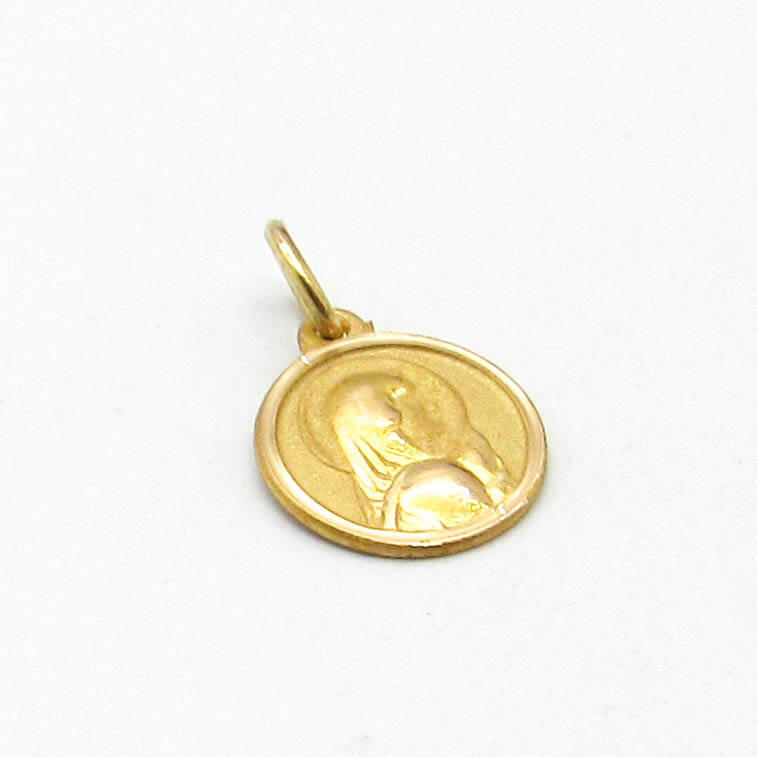 MEDALLA VIRGEN NIÑA 10MM /O.ROJO