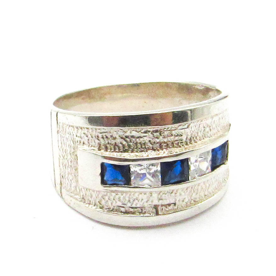 ANILLO CENTRO CARRE*5 /PLATA 