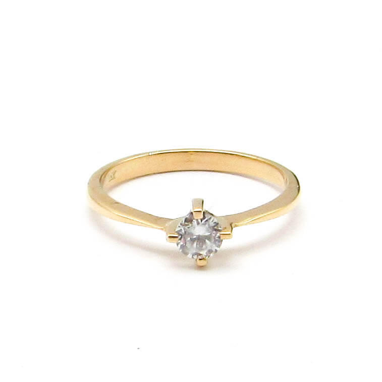 ANILLO CINTILLO SOLITARIO 3474 /O.ROJO