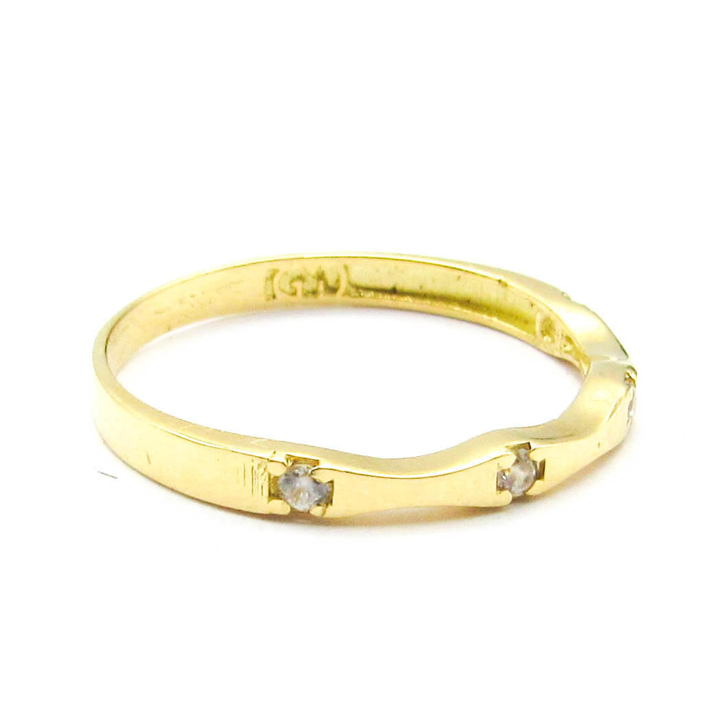 ANILLO 1/2 SINFIN CUBICS*4 3718 /O.AMARILLO