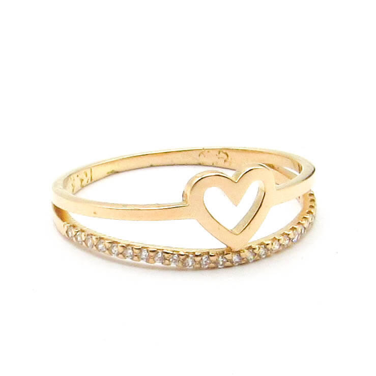 ANILLO CORAZON CALADO CUBICS 3724 /O.ROJO