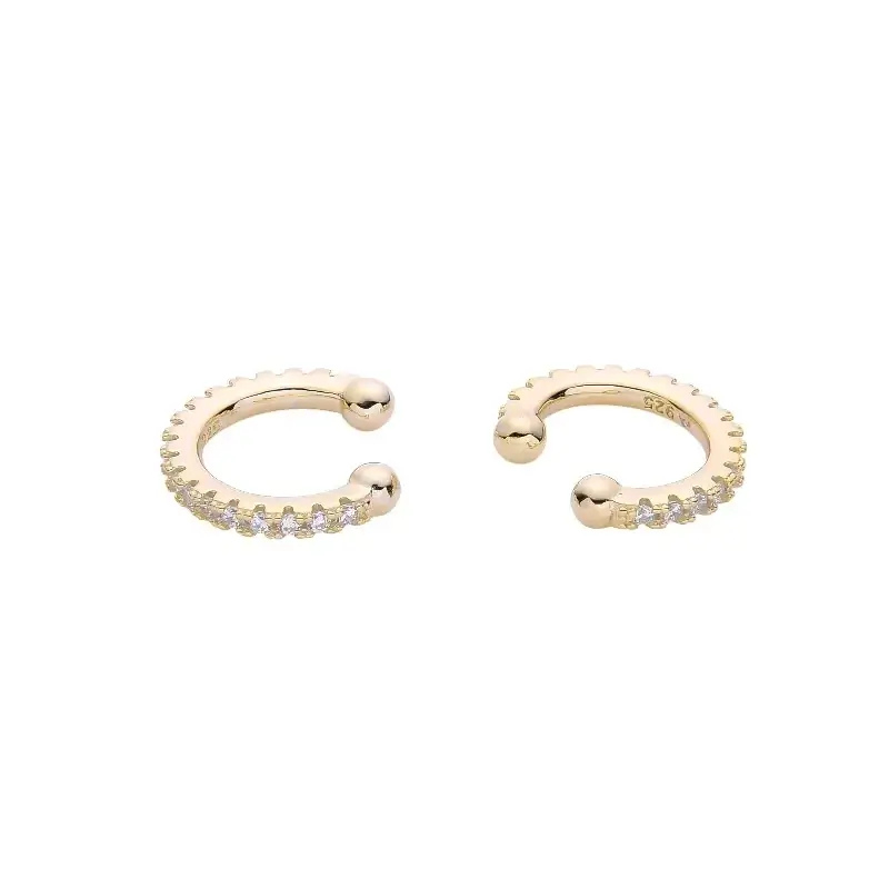 AROS CUFF CUBIC / PLATA DORADA