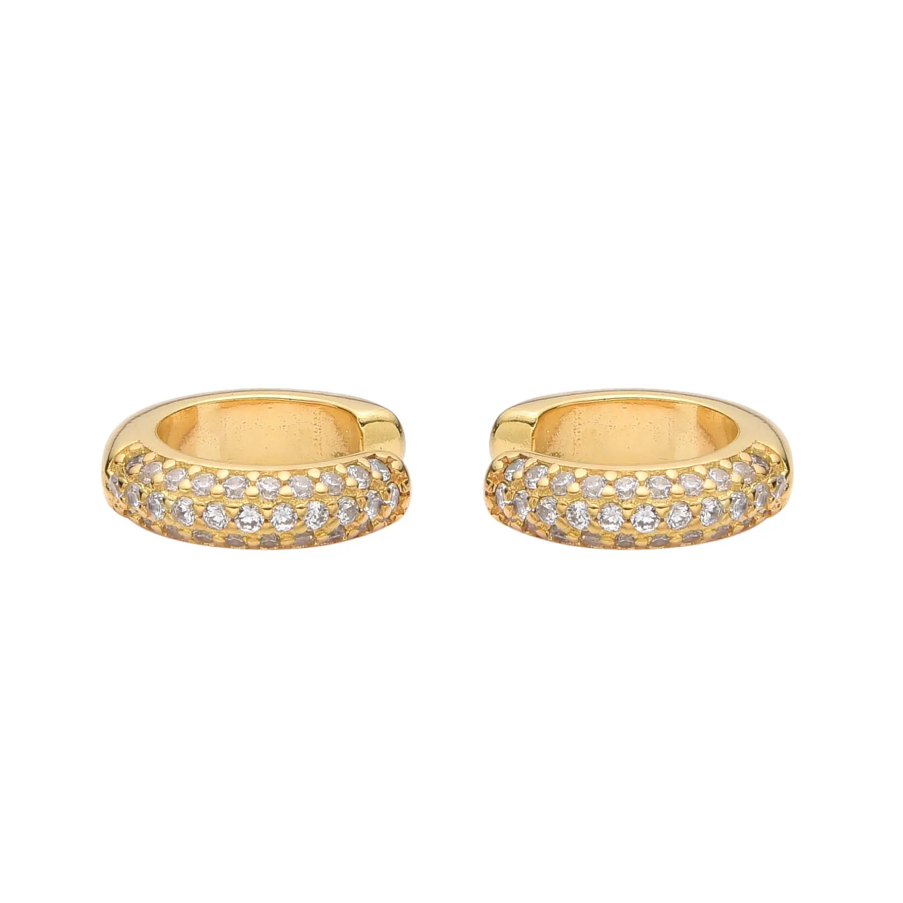 AROS CUFF CUBIC / PLATA DORADA