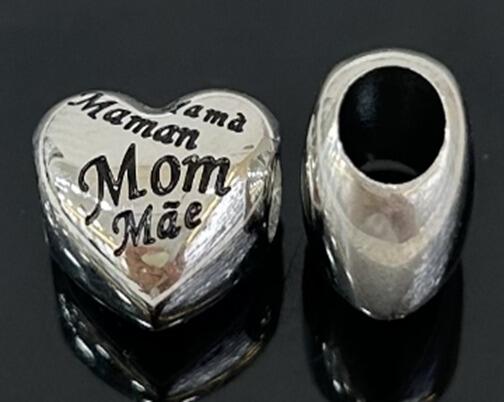 DIJE CHARM CORAZÓN INFLADO FRASE / ACERO
