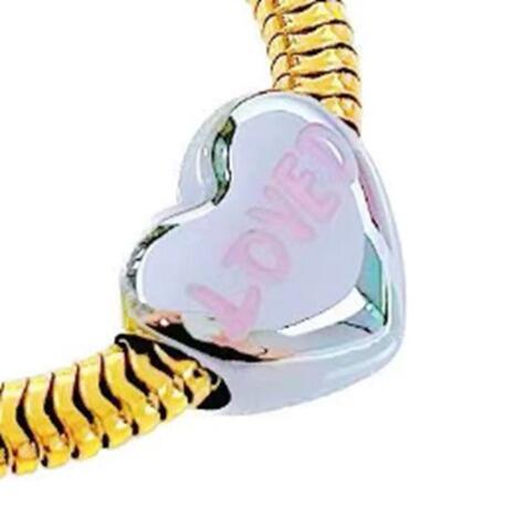 DIJE CHARM CORAZÓN INFLADO 