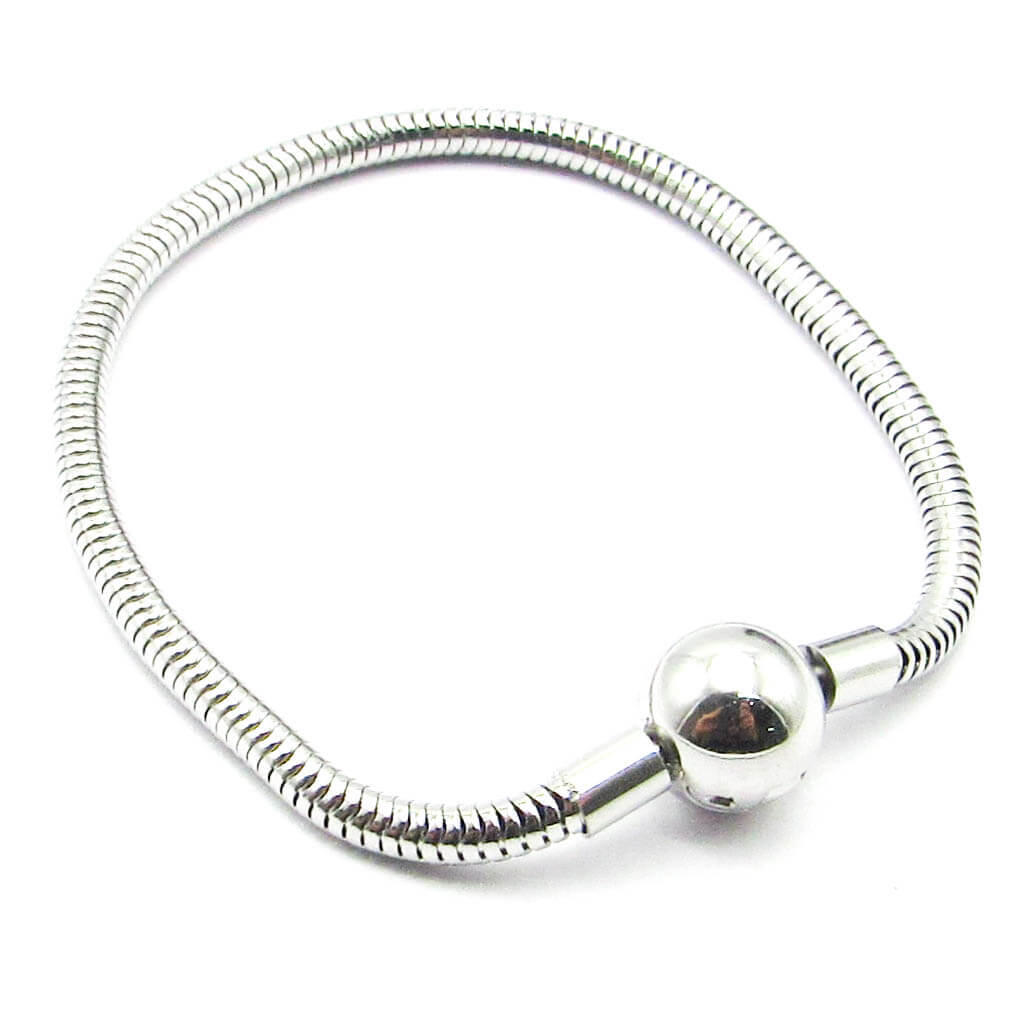 PULSERA CHARMS BOLA 18MM / ACERO 