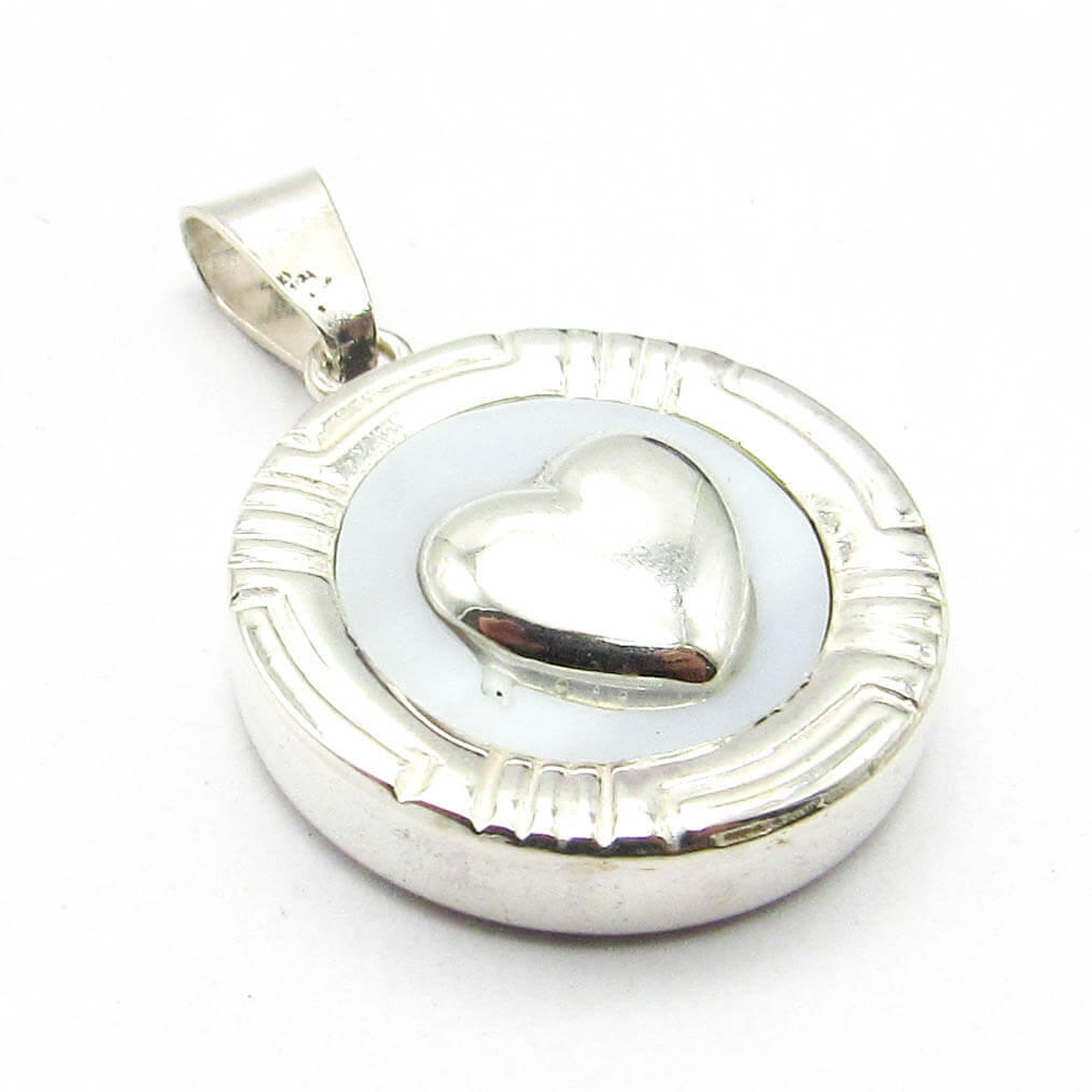 DIJE CORAZON NACAR 18MM /PLATA 