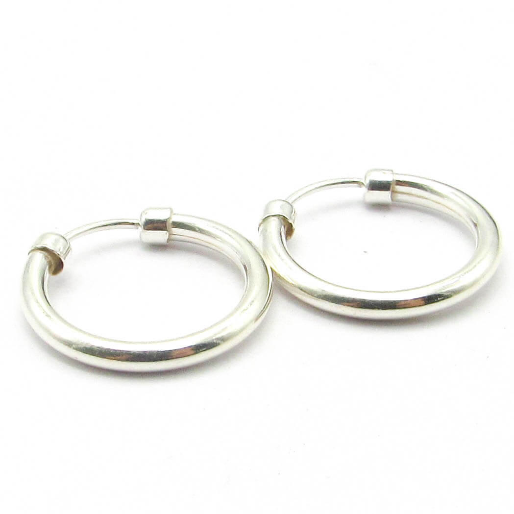 AROS ARGOLLA CON PUNTERA 20MM /PLATA 