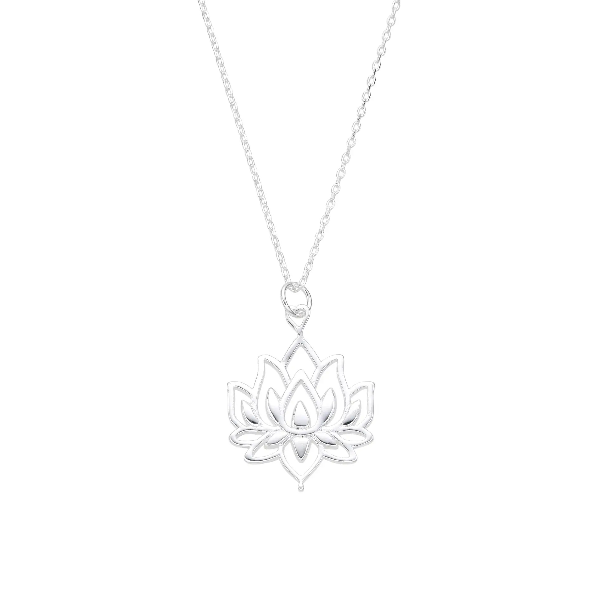 CONJUNTO FLOR DE LOTO / PLATA