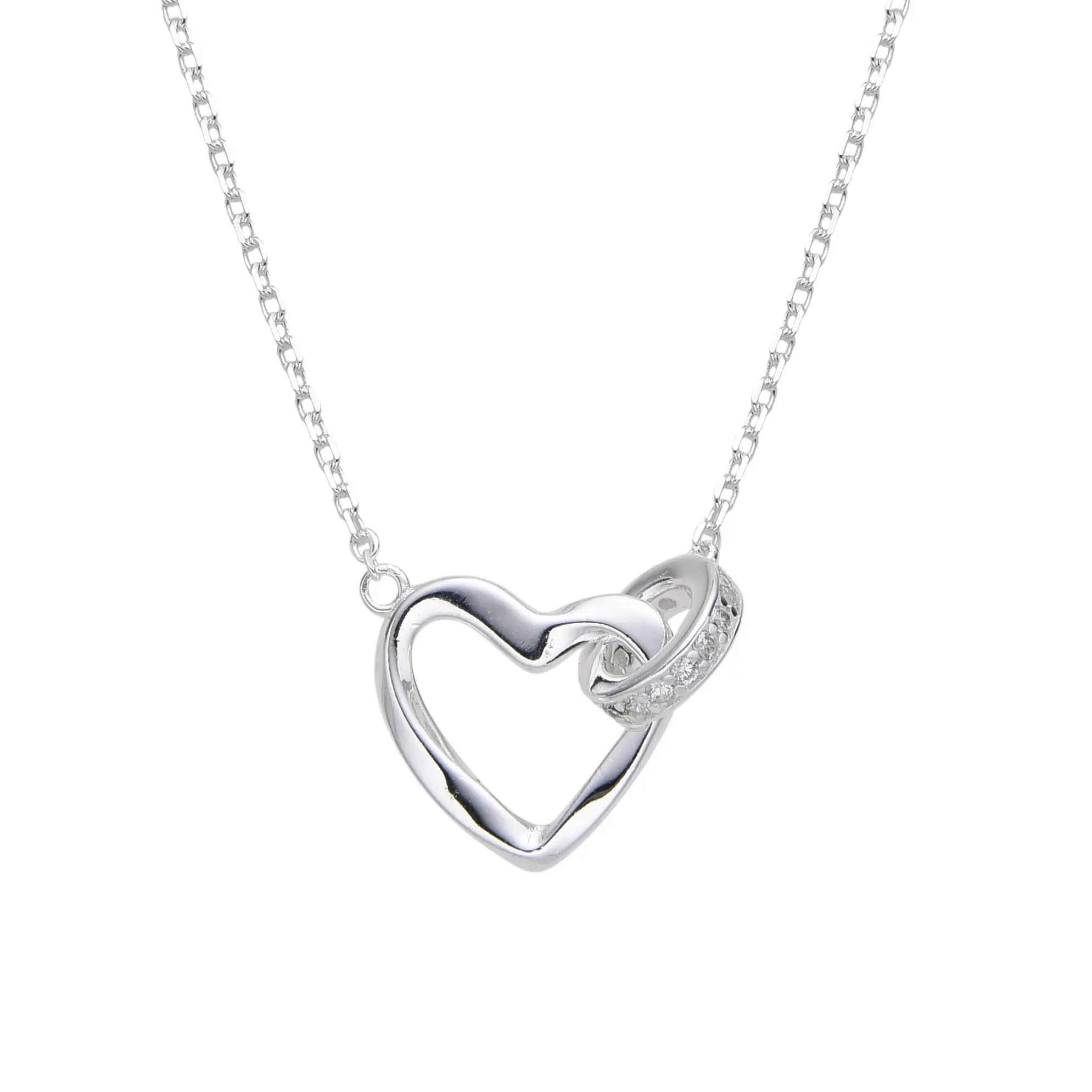 CONJUNTO CORAZÓN ARO CUBIC / PLATA