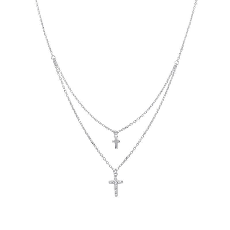 CONJUNTO MULTIHILO CRUZ CUBIC / PLATA