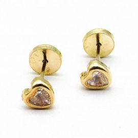AROS ABRIDOR CORAZON PIEDRA 4MM /O.ROJO