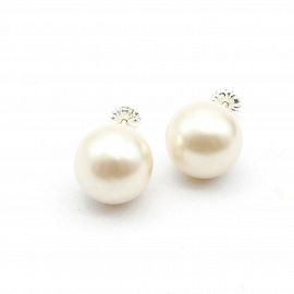 AROS PERLA ROSCA 10MM /PLATA