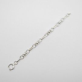 PULSERA 2306 BOLITAS ARGOLLAS /PLATA