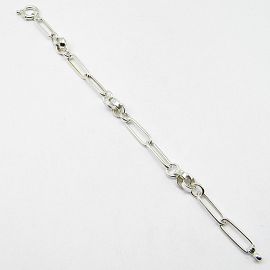 PULSERA  OVALOS ARGOLLAS MARINERO 964 /PLATA