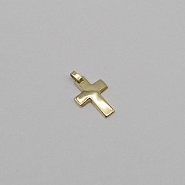 DIJE CRUZ ENCAMISADA N°3 16x23MM /O.AMARILLO