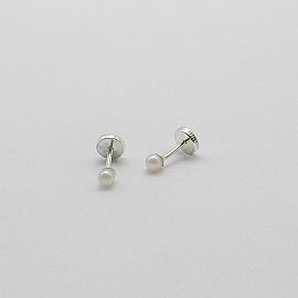 AROS ABRIDOR PERLA N°3 /PLATA