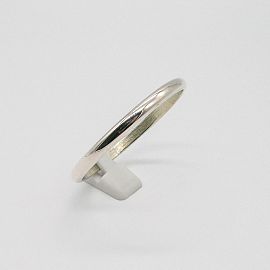 PULSERA.ESCLAVA 1/2 CAÑA 5x55MM /PLATA