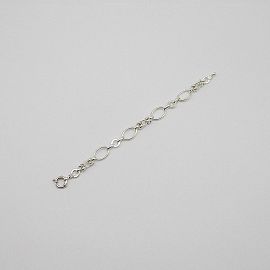 PULSERA CAFE OVALOS 218x19CM /PLATA