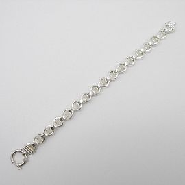 PULSERA ROLO PLANA 19CM 5000 /PLATA