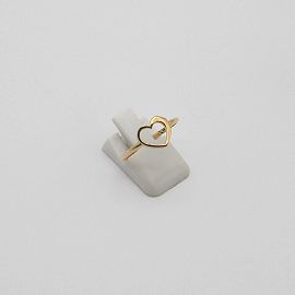 ANILLO CORAZON CALADO  /O.AMARILLO