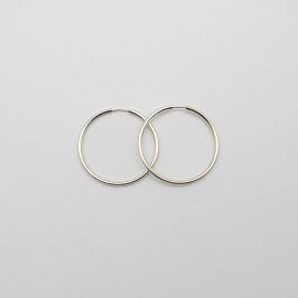AROS ARGOLLA GRUESO 38MM /PLATA