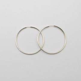 AROS ARGOLLA GRUESO 45MM /PLATA