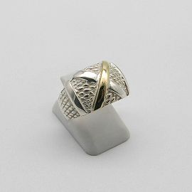 ANILLO BOMBE X /PLATA Y ORO
