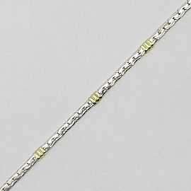 PULSERA PARIS 100x21CM /PLATA Y ORO