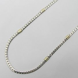 GARGANTILLA GROUMET 100x40CM /PLATA Y ORO