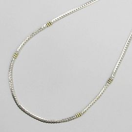 GARGANTILLA GROUMET 80x40CM /PLATA Y ORO