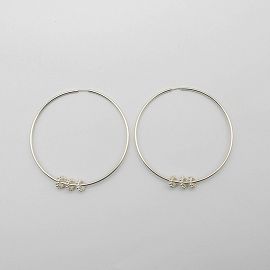 AROS ARGOLLA 52MM CON 3 DONAS PASANTES /PLATA