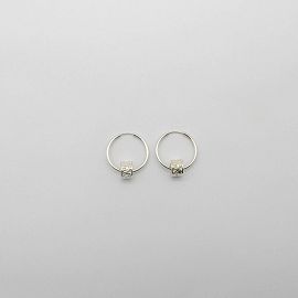 AROS ARGOLLA 20MM CON DIJE PASANTE CORAZON /PLATA