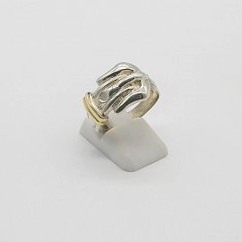 ANILLO CINTO /PLATA Y ORO