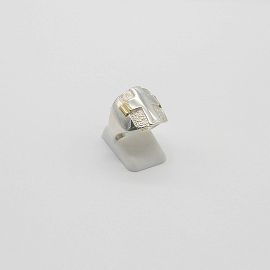 ANILLO CRUZ  /PLATA Y ORO