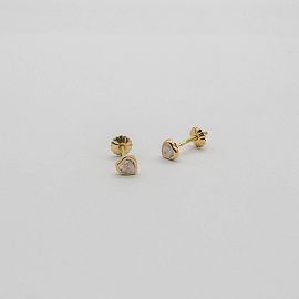 AROS CUBICS CORAZON 4MM /O.ROJO