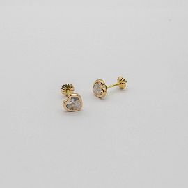 AROS CUBICS CORAZON 6MM /O.ROJO