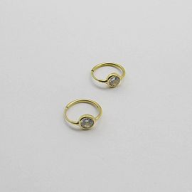 AROS ARGOLLA 14MM CUBIC /O.AMARILLO