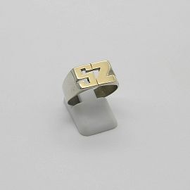 ANILLO INICIALES /PLATA Y ORO 