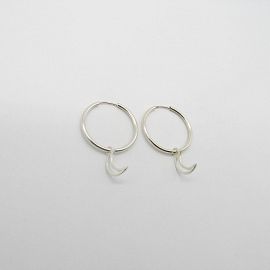 AROS ARGOLLA 26MM CON DIJE LUNA /PLATA