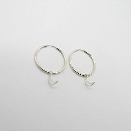 AROS ARGOLLA 31MM CON DIJE LUNA /PLATA