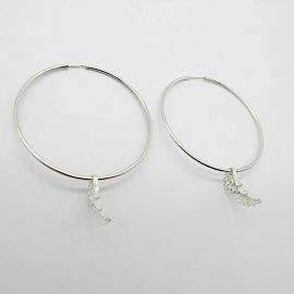 AROS ARGOLLA 68MM CON DIJES ALAS /PLATA